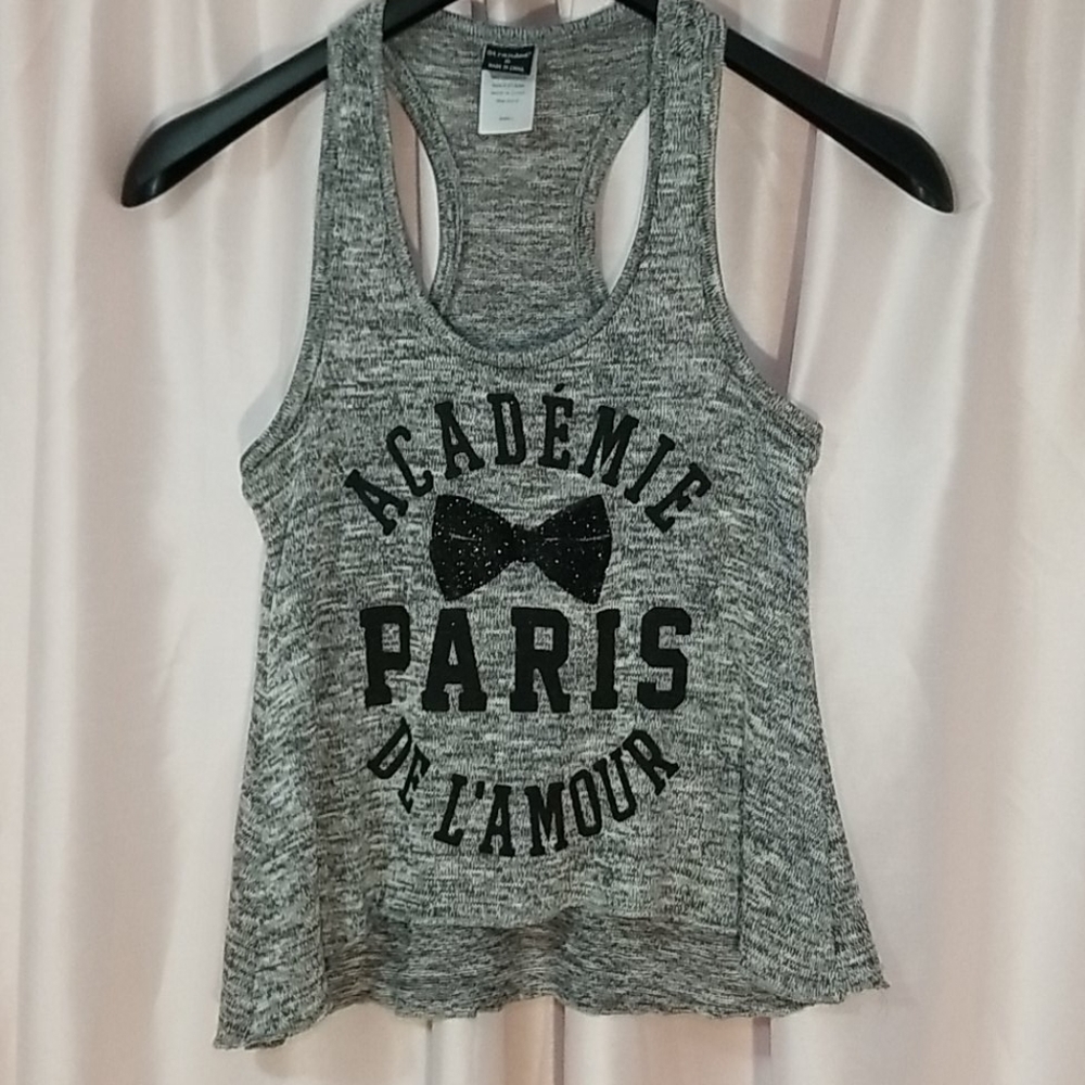 Glitter Bow Cropped Tank